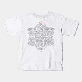 Snowflake maze Kids T-Shirt